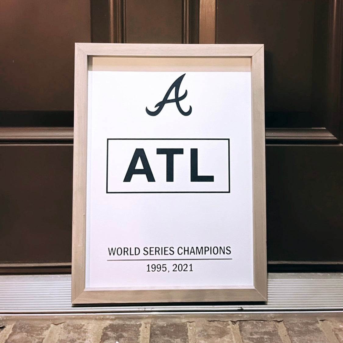 Atlanta Braves 1995 World Champions Framed Picture