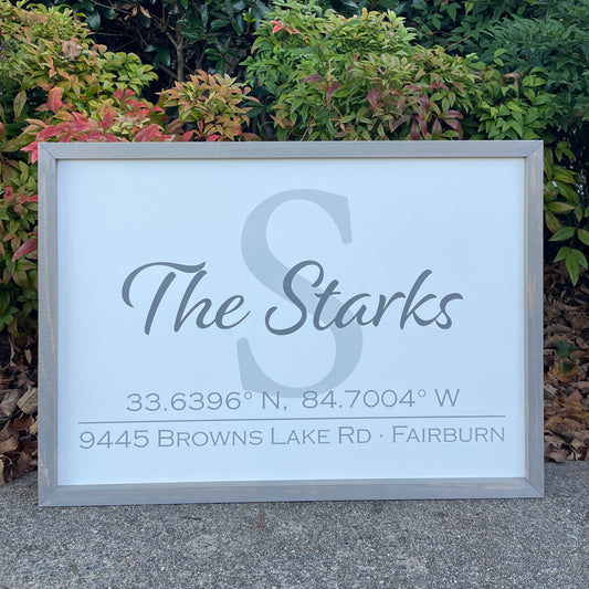 custom home with initial