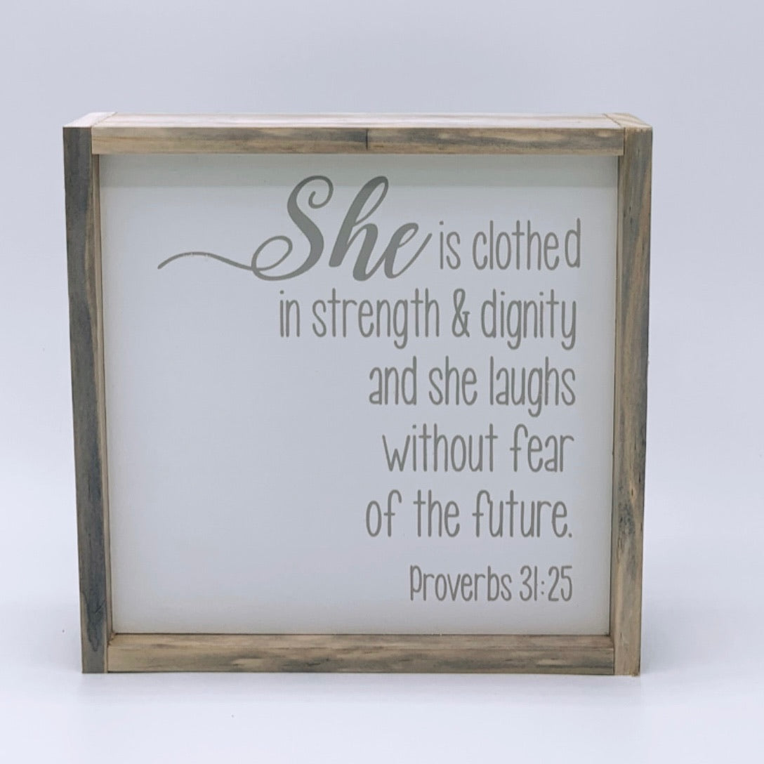 Proverbs 31:25