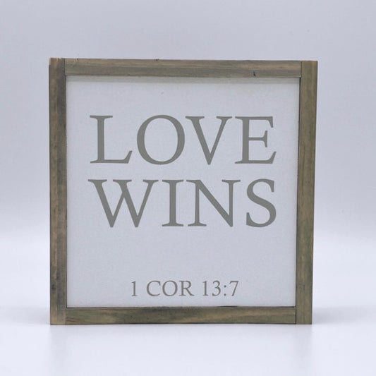 Love wins (1 Cor 13:7)